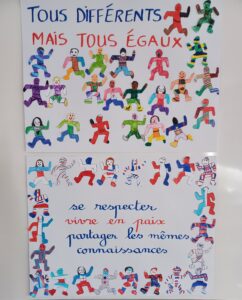 Tous égaux - oeuvre des CP2